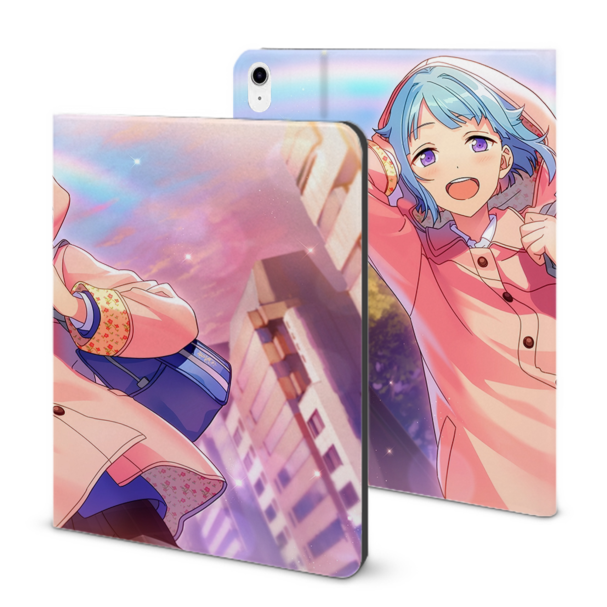 （画像用） あんさんぶるスターズ! Ensemble Stars IPad ケース ブック型 PUレザー TPU 耐衝撃 軽量 薄型 ペン収納なし 全面保護 IPad 各モデル対応